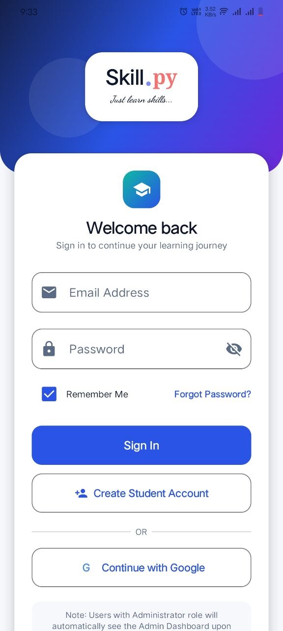 Student Login & Registration